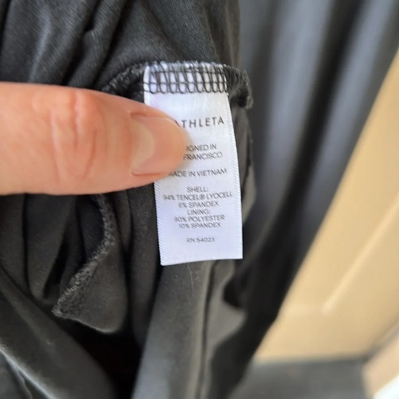 Athleta Rafina Midi Athletic Dress. Charcoal Gray. Built in Bra. Racer Back. S - Picture 9 of 10